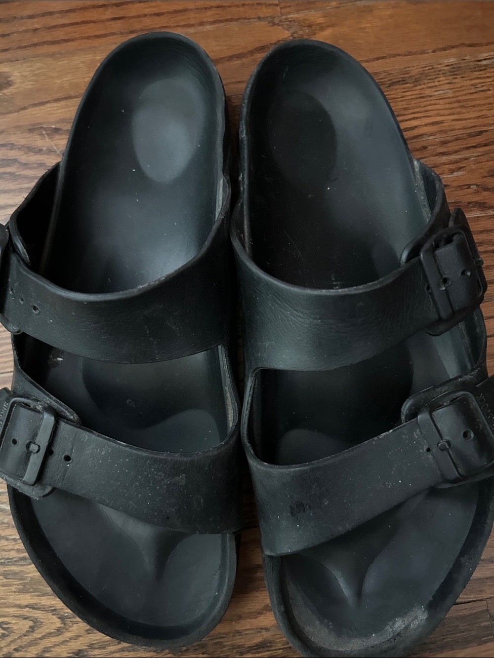 Birkenstock Black Two-Strap Sandals